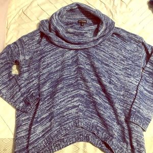 Express Blue Cowl Neck Sweater